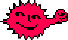 Anti-Atom Sonne mit Faust in rot